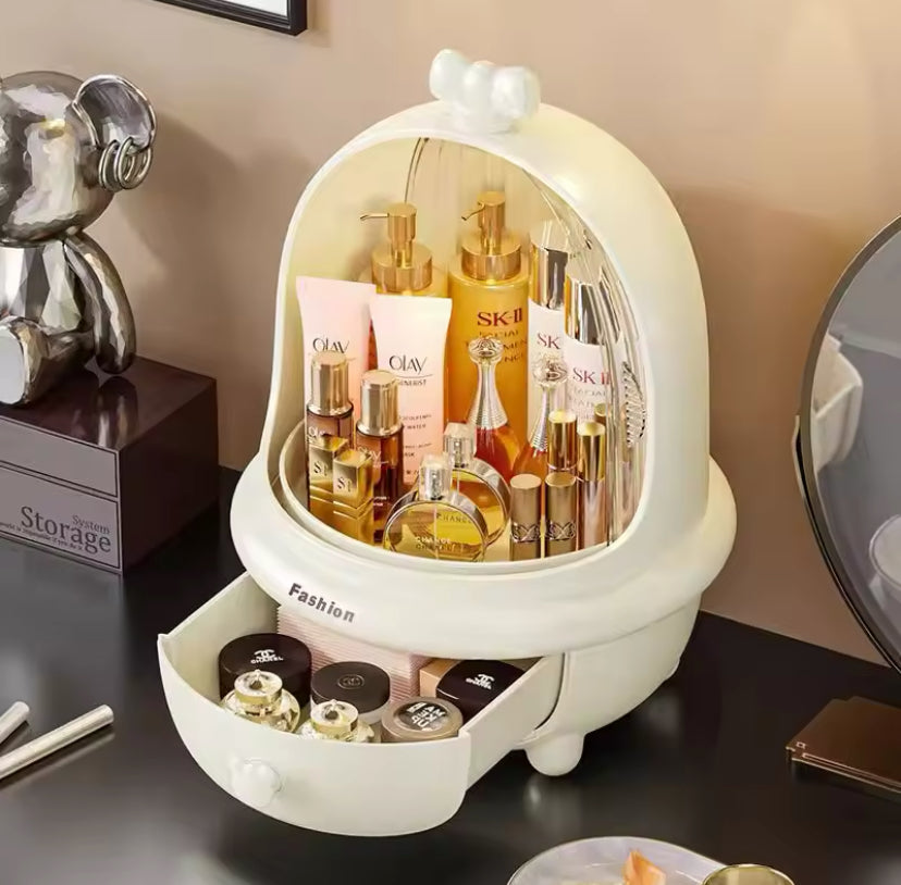 Multifunctional Cosmetic Organizer, 360° Rotatable Makeup Organizer, Large Capacity Drawer Type Cosmetic Storage Box, Dust And Water Proof Makeup Organizer Multifunctional Cosmetic Organizer, 360° Rotatable Makeup Organizer, Large Capacity Drawer Type Cosmetic Storage Box, Dust And Water Proof Makeup Organizer